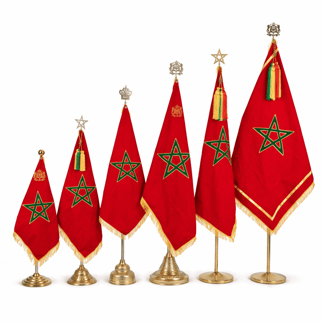 Drapeaux de Prestige Marocains - Collection Cérémoniale Royale